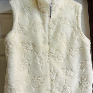 Coastlines Faux Fur Vest